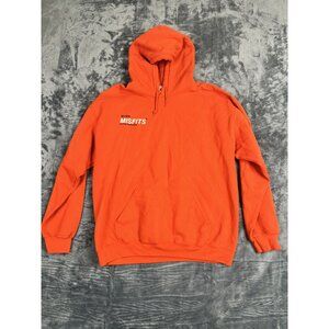 Gildan Heavy Blend Misfits Orange Hoodie With Kangaroo Pocket & Graphic Print